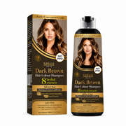 Kokila NO PPD Shampoo Dark Brown Hair Colour 400ml for Women and Men