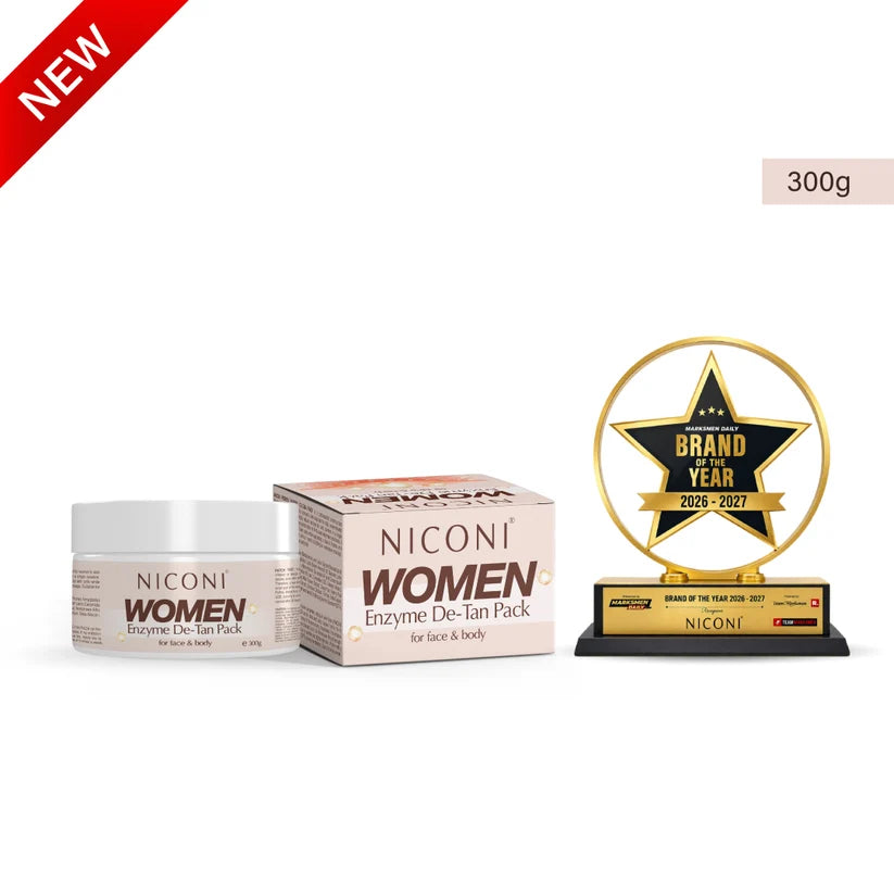 Niconi Women Enzyme De-Tan Pack For Face & Body - (300g)